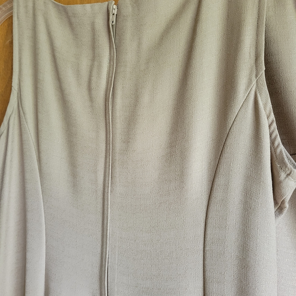 Studio I Tan Dress Set Matching Jacket - Picture 6 of 7